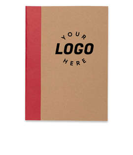 Color Pop Recycled Soft Cover Notebook - Color: Red