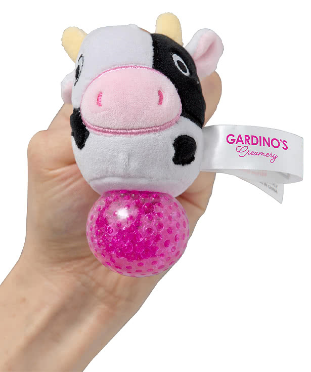 Stress Busters Cow Plush Gel Stress Reliever