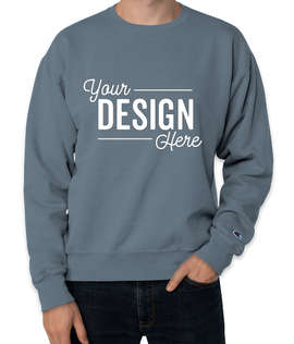 Champion Garment Dyed Crewneck Sweatshirt - Color: Saltwater