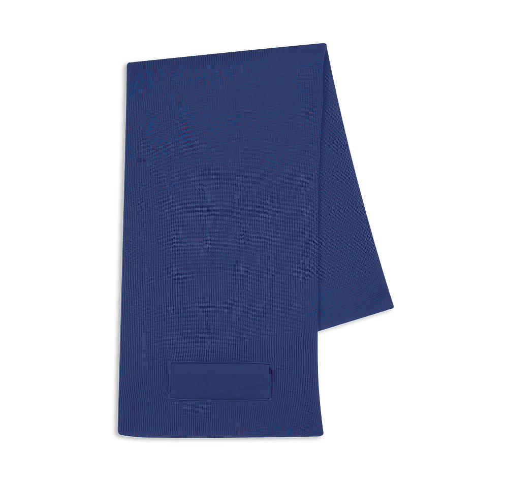 Knit Scarf with Cotton Twill Patch-default