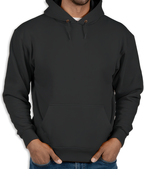 Blue Generation Midweight Pullover Hoodie in Black