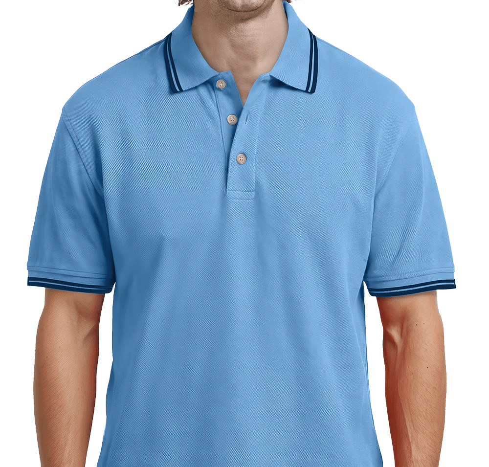 Blue Generation Superblend Easy Care Tipped Polo-default