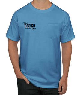 Hanes Beefy-T Crewneck Short Sleeve Pocket T-shirt