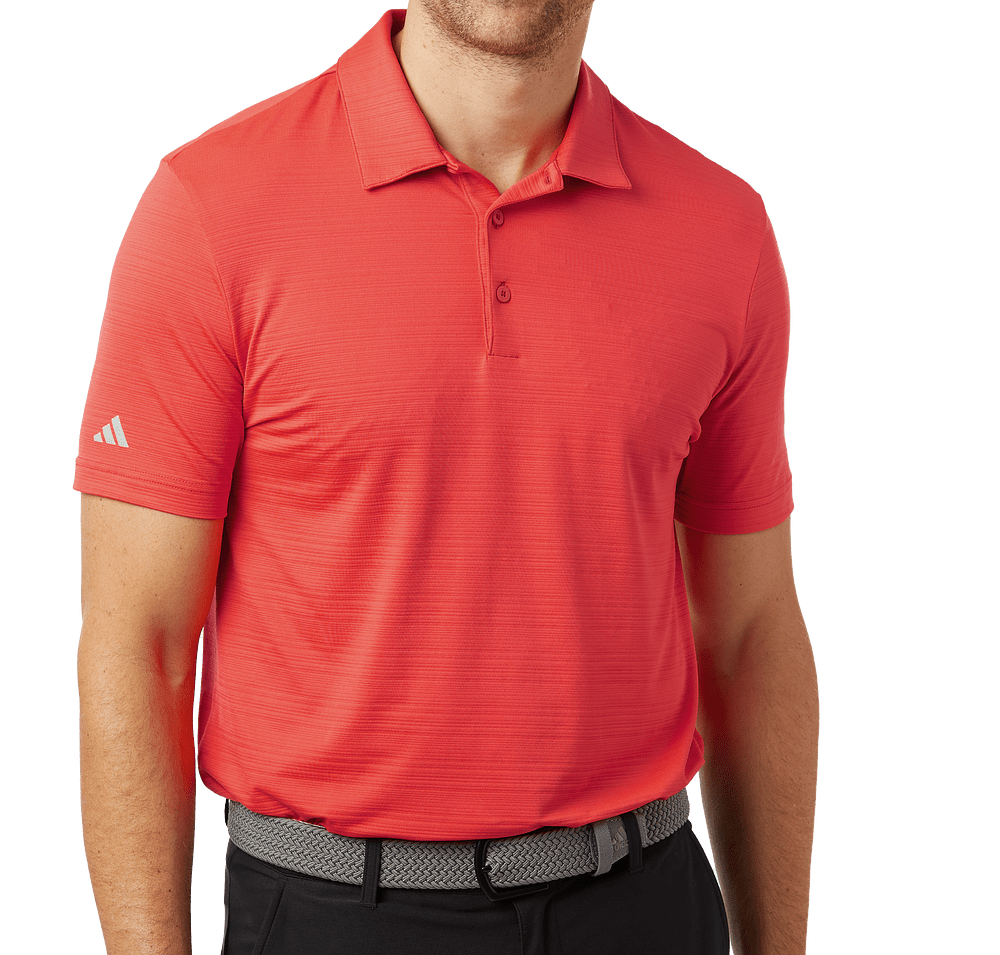 Adidas Textured Stripe Performance Polo - Embroidered-default
