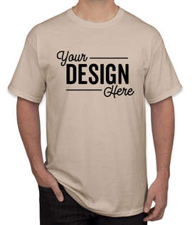 Canada - Gildan 100% Cotton T-shirt - Color: Sand