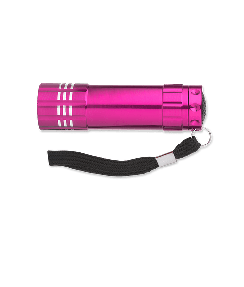 Laser Engraved Renegade Aluminum LED Flashlight in Pink