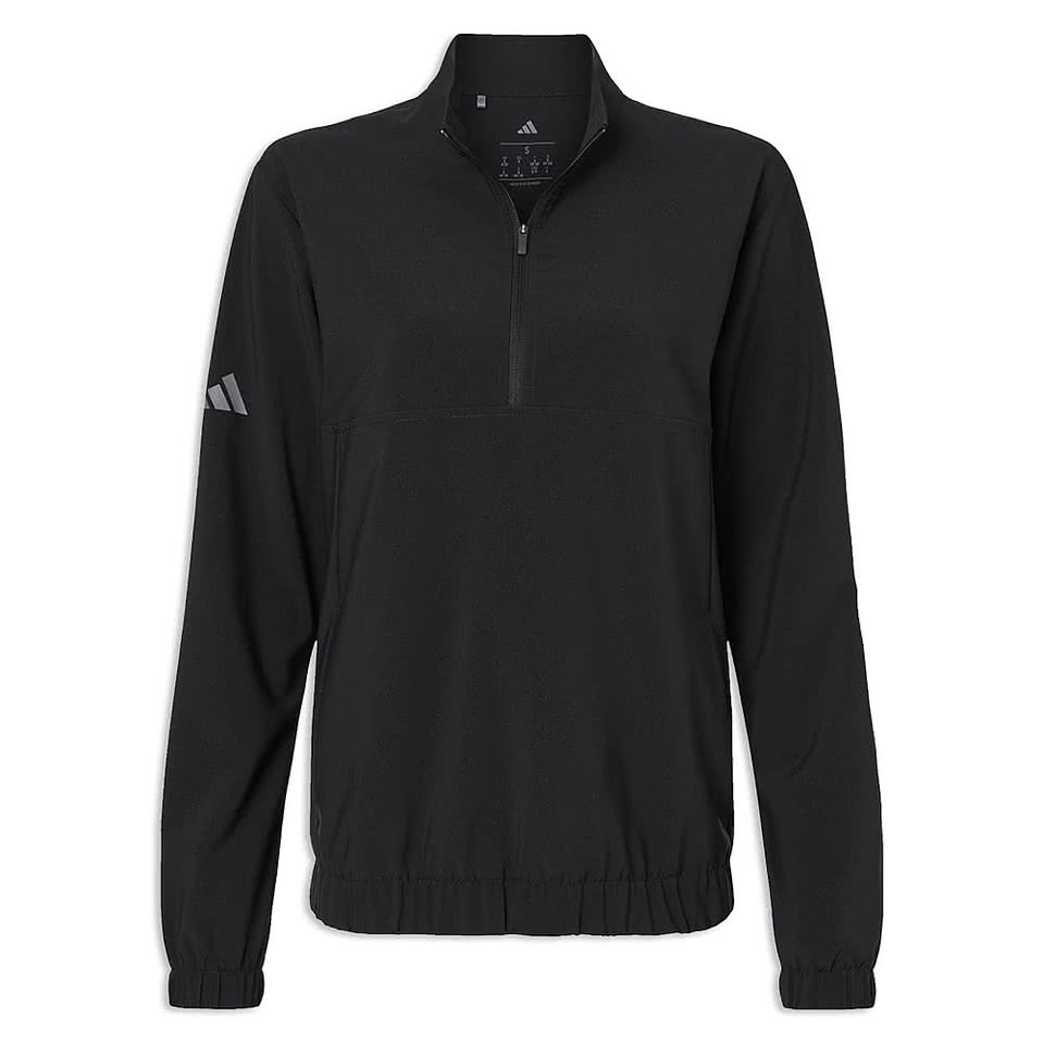 Adidas Women's Stretch Woven Recycled Performance Quarter-Zip Pullover