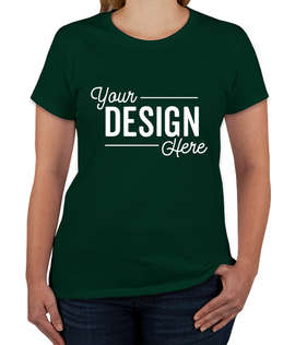 Gildan Women's 100% Cotton T-shirt - Color: Forest