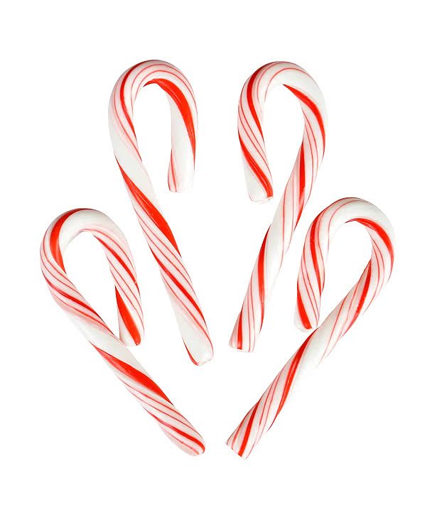 Full Color Individually Wrapped Small Candy Cane