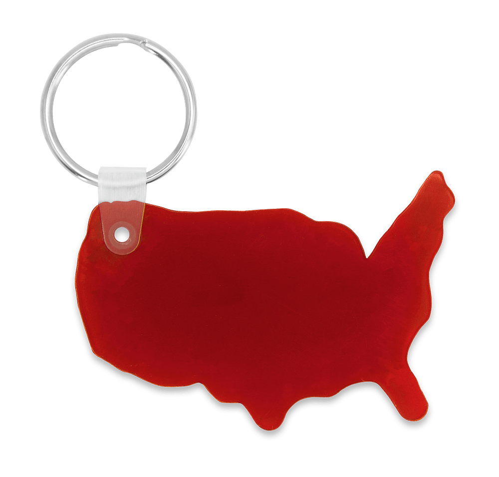 USA Shaped Keychain-default