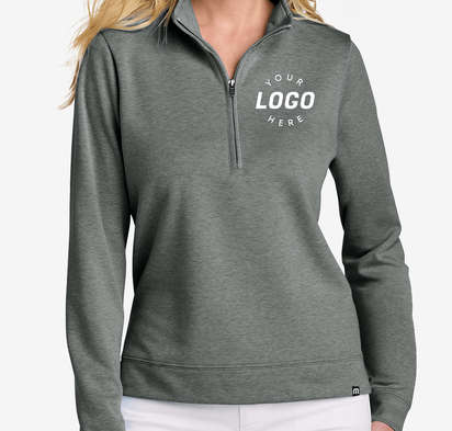 TravisMathew Women's Coveside Lightweight Quarter Zip Sweatshirt-default