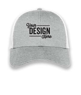 Otto Cap Comfy Fit Low Profile Trucker Hat - Color: Heather Gray / White