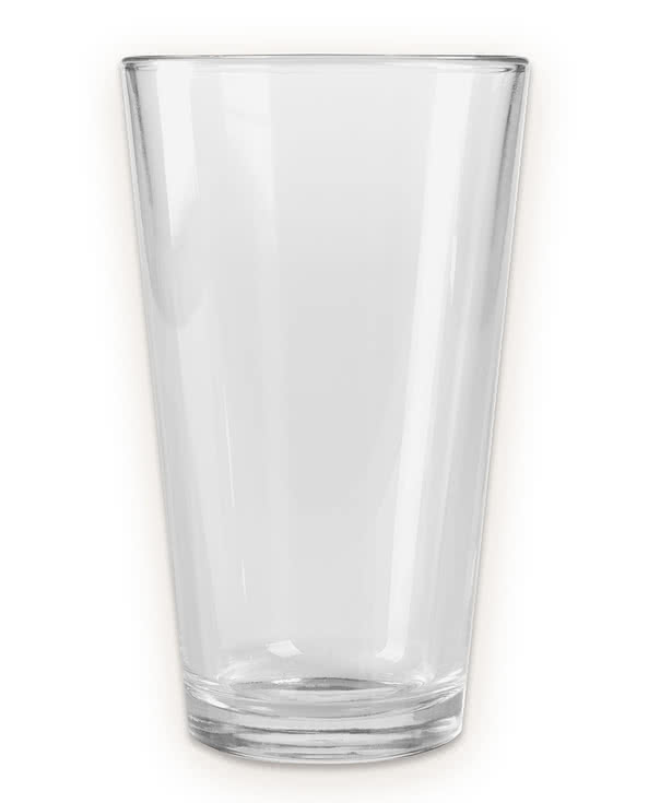 Laser Engraved 16 oz. Pint Glass