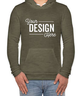 Royal Apparel USA-Made 50/50 Pullover Hoodie - Color: Heather Army