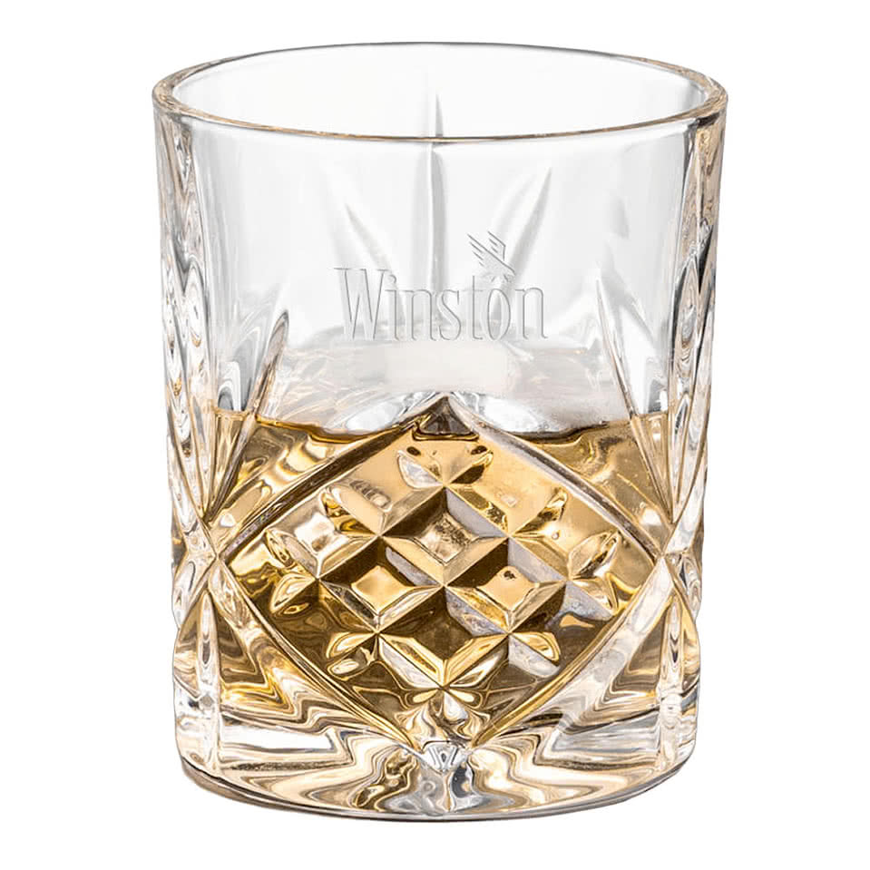 Laser Etched 11 oz. Brinkley On-the-Rocks Glass