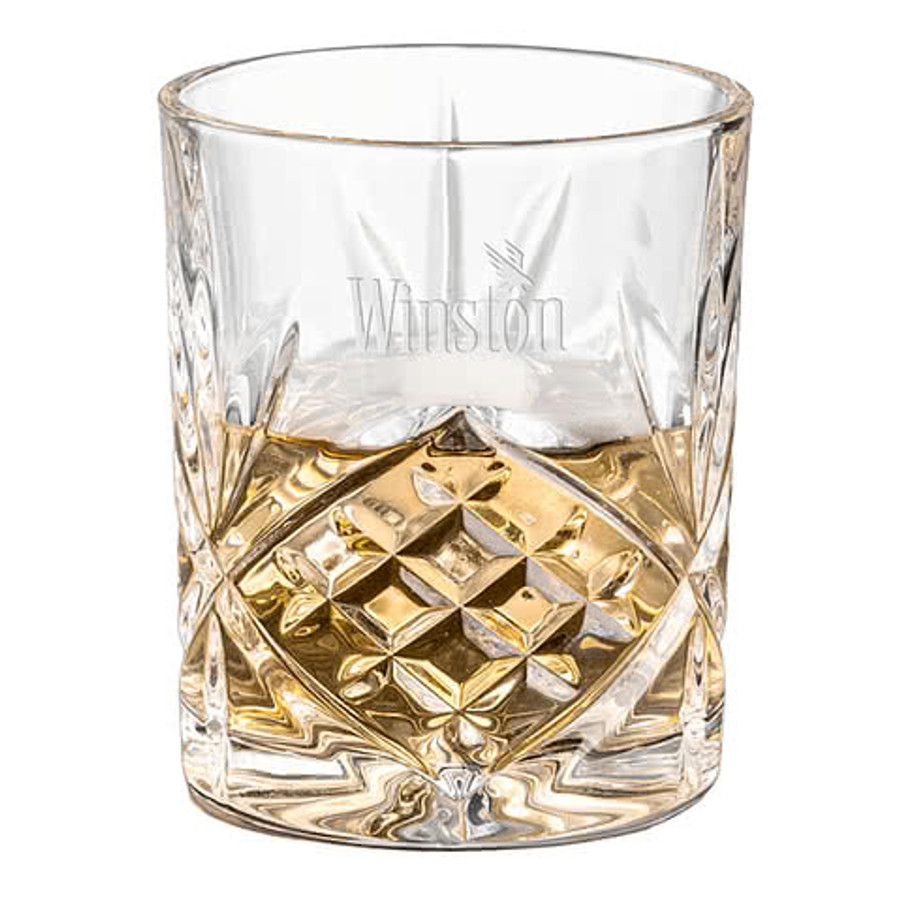 Laser Etched 11 oz. Brinkley On-the-Rocks Glass in Clear