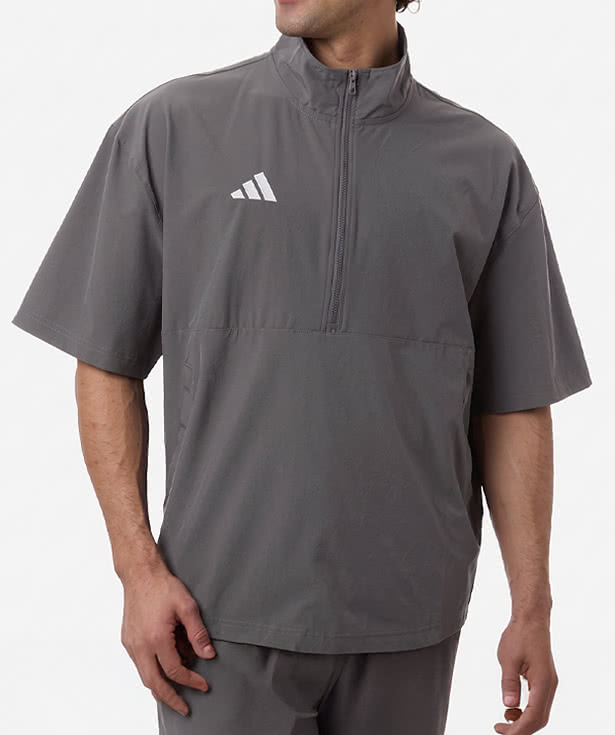 Adidas Recycled Short Sleeve Quarter-Zip Pullover