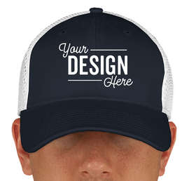 Canada - New Era 39THIRTY Stretch Fit Mesh Hat - Color: Deep Navy / White