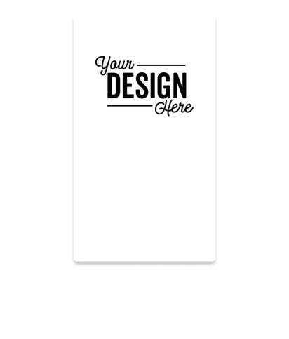 2" x 3.5" Vertical Solid Plastic Business Cards - White