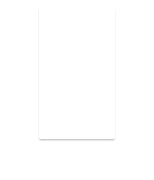 2" x 3.5" Vertical Solid Plastic Business Cards in White