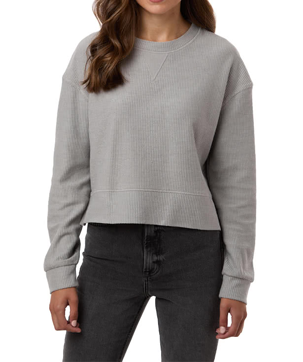 Boxercraft Women’s Boxy Cropped Crewneck Sweatshirt