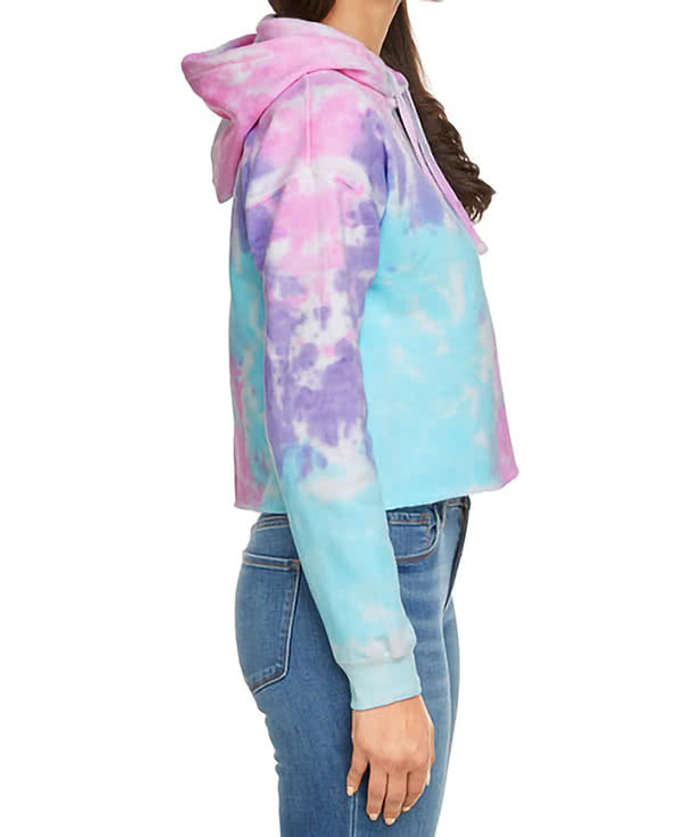 Tie-Dye Women's Cropped Pullover Hoodie