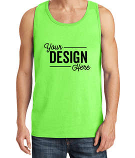 Port & Company Core Cotton Tank - Color: Neon Green