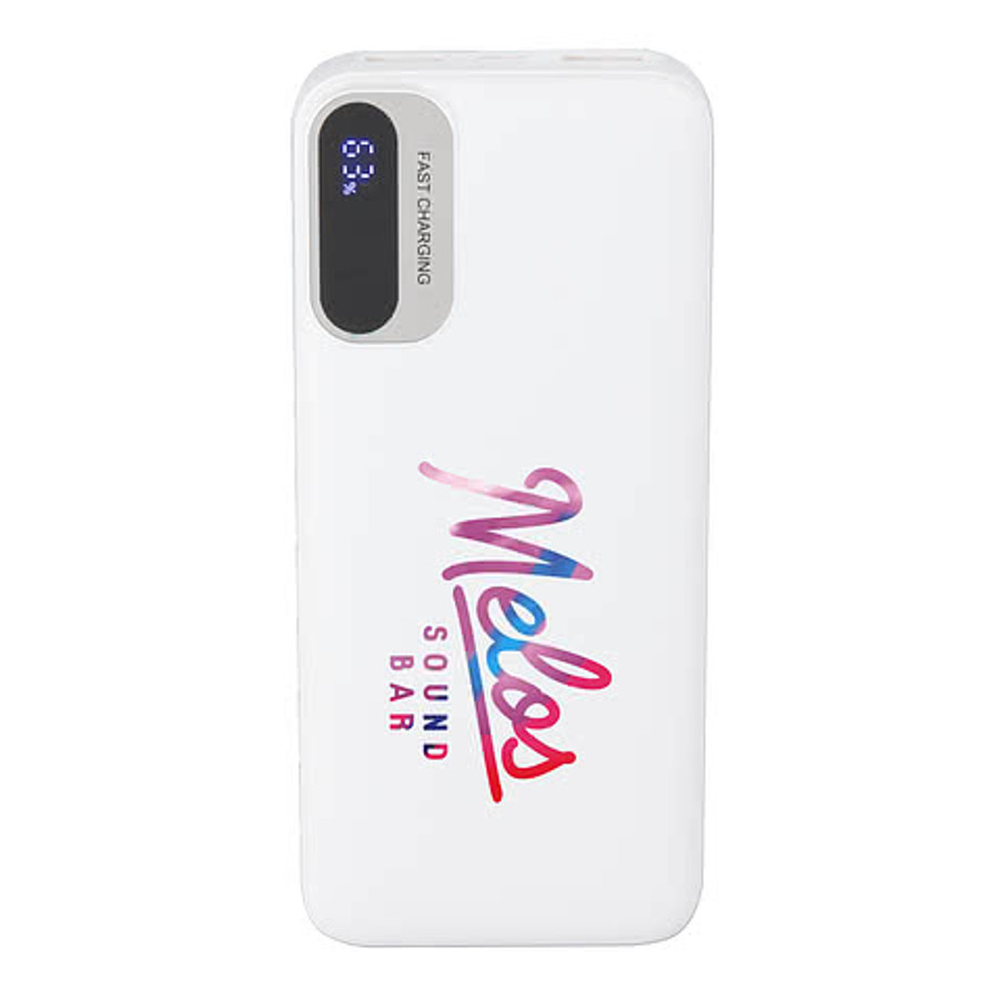 Laptop Power 20,000 mAh PD Power Bank with Charging Cables in White
