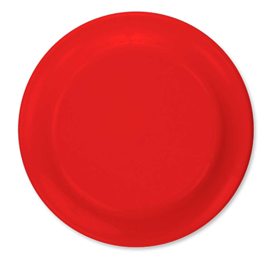 Solid Frisbees in Red