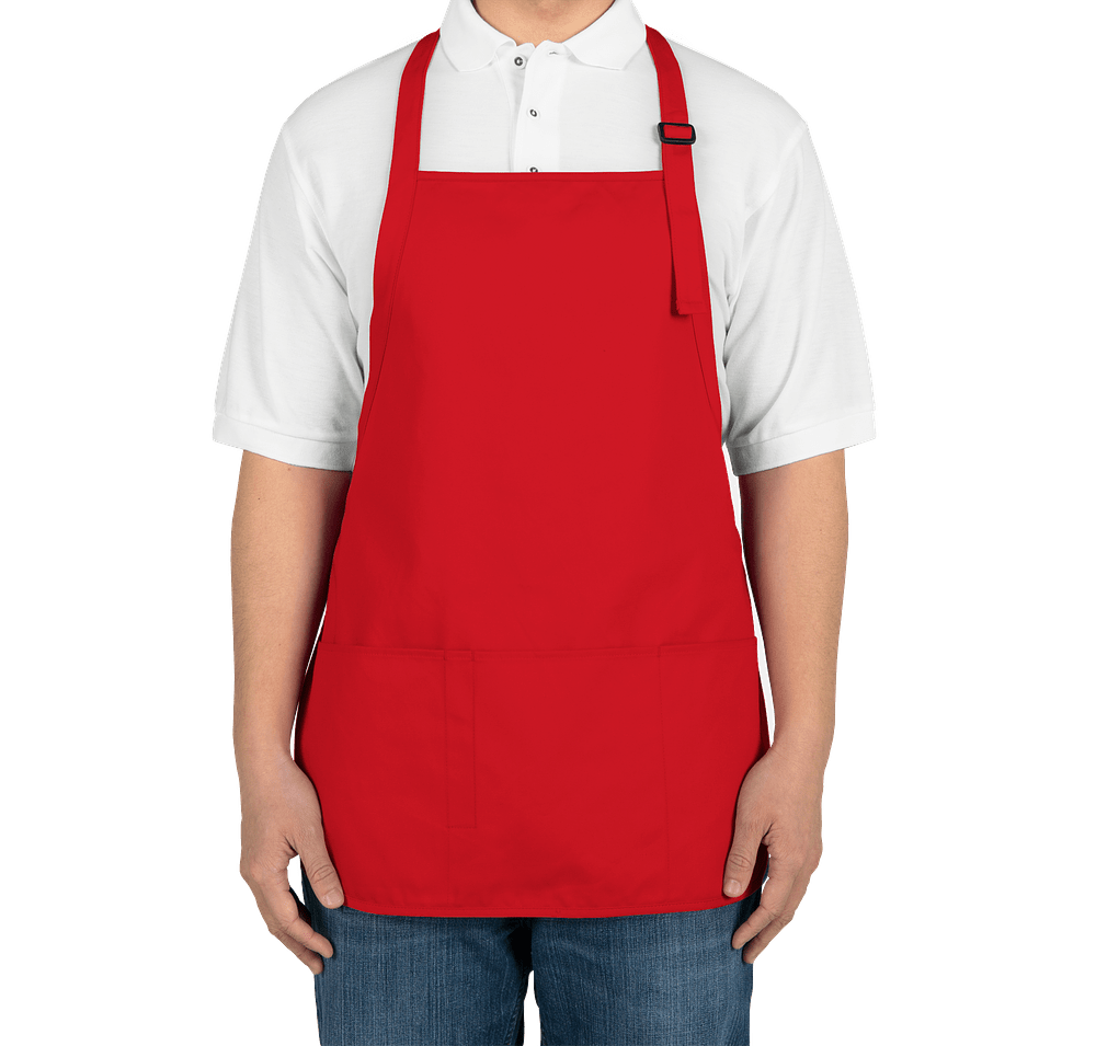Port Authority Stain Release Medium Length Apron - Embroidered-default