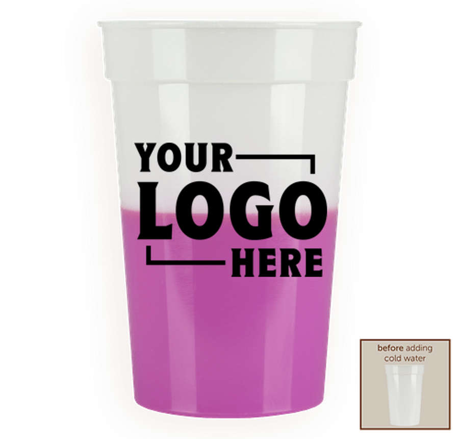 17 oz. Mood Stadium Cup in Frosted / Purple