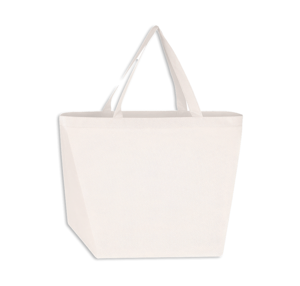 Full Color Gusseted Non-Woven Shopper Tote Bag-default