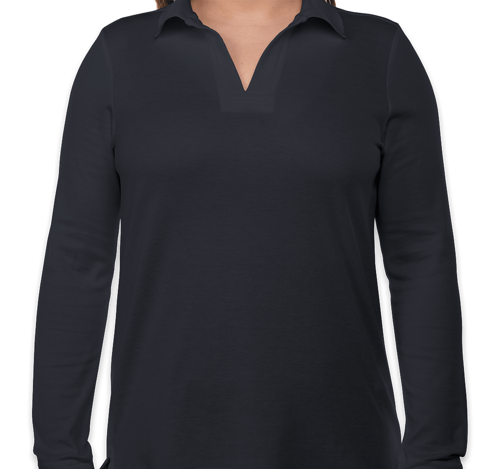 Devon & Jones Women's CrownLux Long Sleeve Performance Polo - Embroidered-default