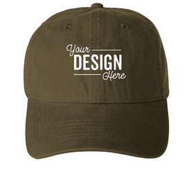 Pacific Headwear Bio-Washed Cotton Buckle Hat - Color: Olive
