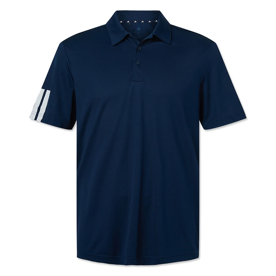 Adidas 3-Stripes Climacool Recycled Performance Polo - Embroidered