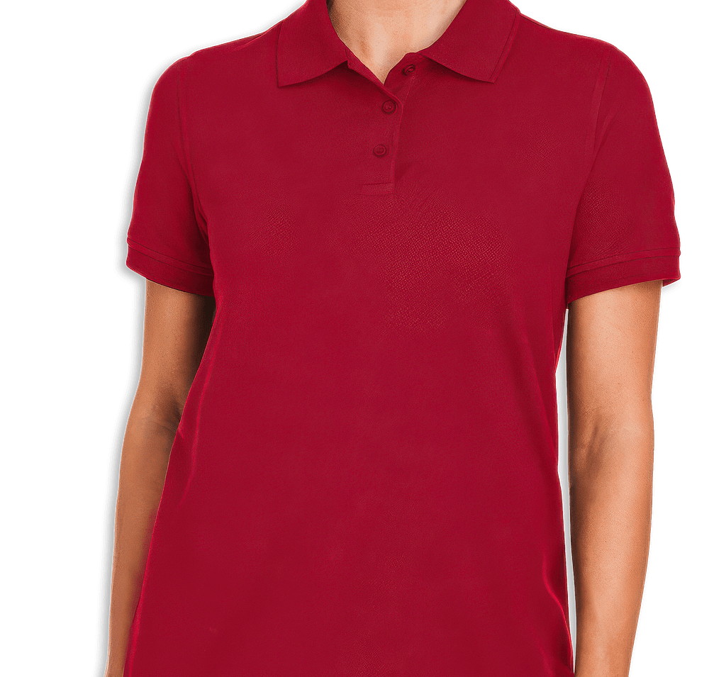 Harriton Women's Valiant Cotton Snag Protect Pique Polo - Printed-default