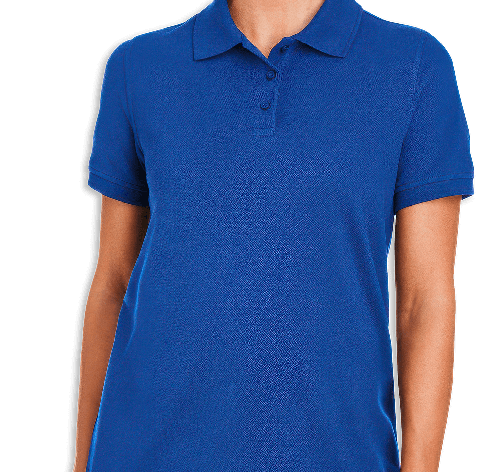 Harriton Women's Valiant Cotton Snag Protect Pique Polo - Printed-default