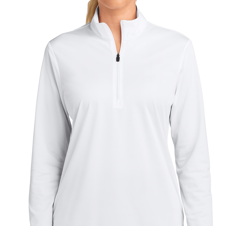 Sport-Tek Women's Sport-Wick Micro Pique Quarter Zip Performance Shirt-default