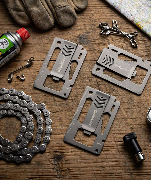 Laser Engraved Bridger 9-in-1 Multi-Tool Money Clip