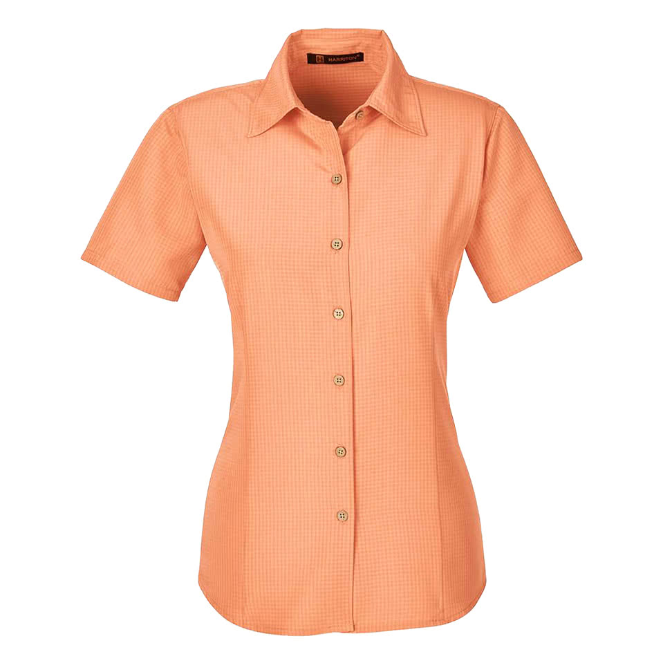 Harriton Women’s Barbados Textured Camp Shirt