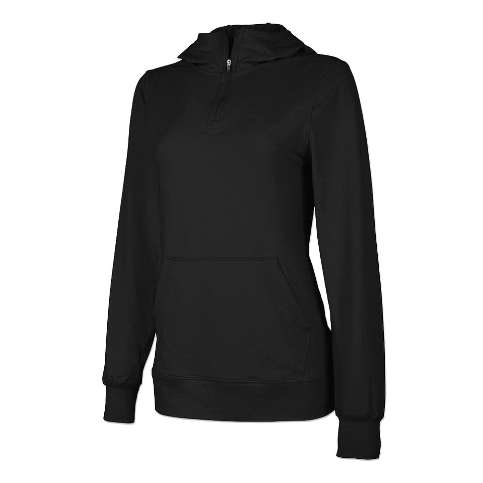 Charles River Women's Pulse Hooded Quarter Zip Performance Shirt