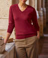 Brooks Brothers Women's Merino V-Neck Sweater