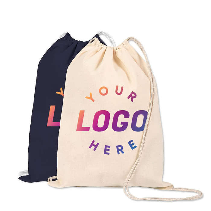 Lightweight 100% Cotton Drawstring Bag