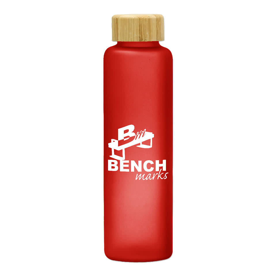 20 oz. Belle Glass Water Bottle with Bamboo Lid