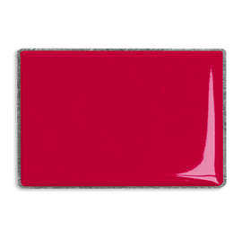 Rectangular Lapel Pin - Color: Cardinal / Silver