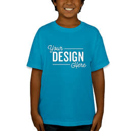 Canada - Gildan Youth DryBlend 50/50 T-shirt - Color: Sapphire