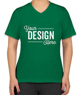 Team 365 Women's Zone V-Neck Performance Shirt - Color: Sport Kelly