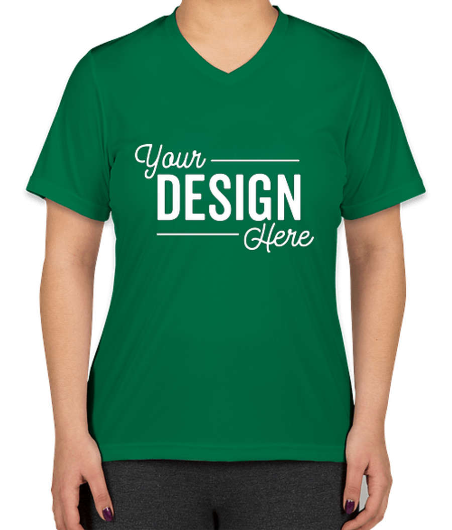 Team 365 Women's Zone V-Neck Performance Shirt in Sport Kelly