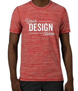 Adidas Tech Heathered Performance Shirt - Color: Collegiate Red Melange