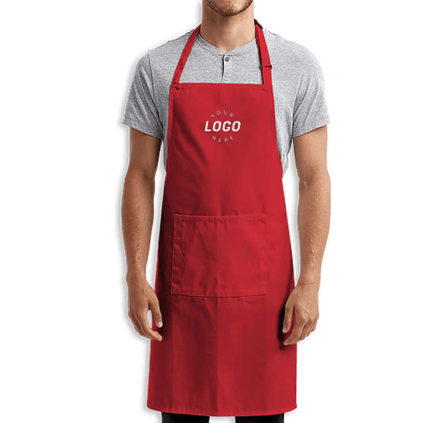 Artisan Collection Colours Recycled Full Length Pocket Apron - Embroidered in Red